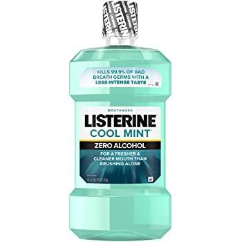 Listerine Zero Clean Mint Mouthwash For Fresher Breath And Good Oral Hygiene, 50.7 Fl Oz