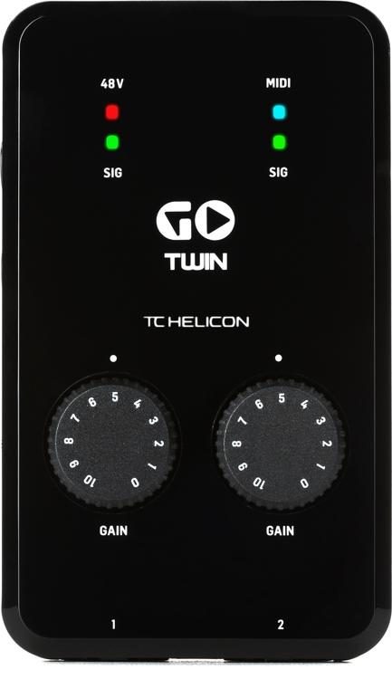 TC-Helicon GO TWIN 2-channel Audio/MIDI Interface for Mobile Devices | Sweetwater