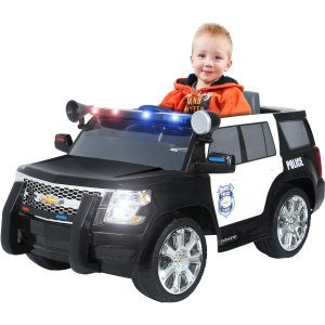 儿童 6伏雪佛兰SUV警车电动玩具车