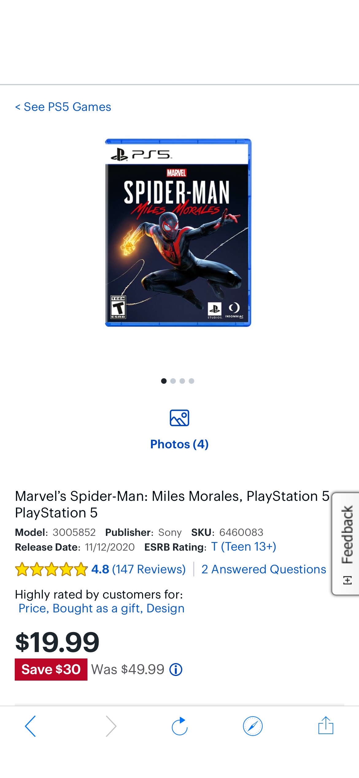 Marvel’s Spider-Man: Miles Morales, PlayStation 5 PlayStation 5 3005852 - Best Buy