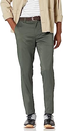 Amazon.com: Amazon Essentials Men&#39;s Slim-Fit Stretch Golf Pant, Olive, 34W x 28L : Clothing, Shoes &amp; Jewelry