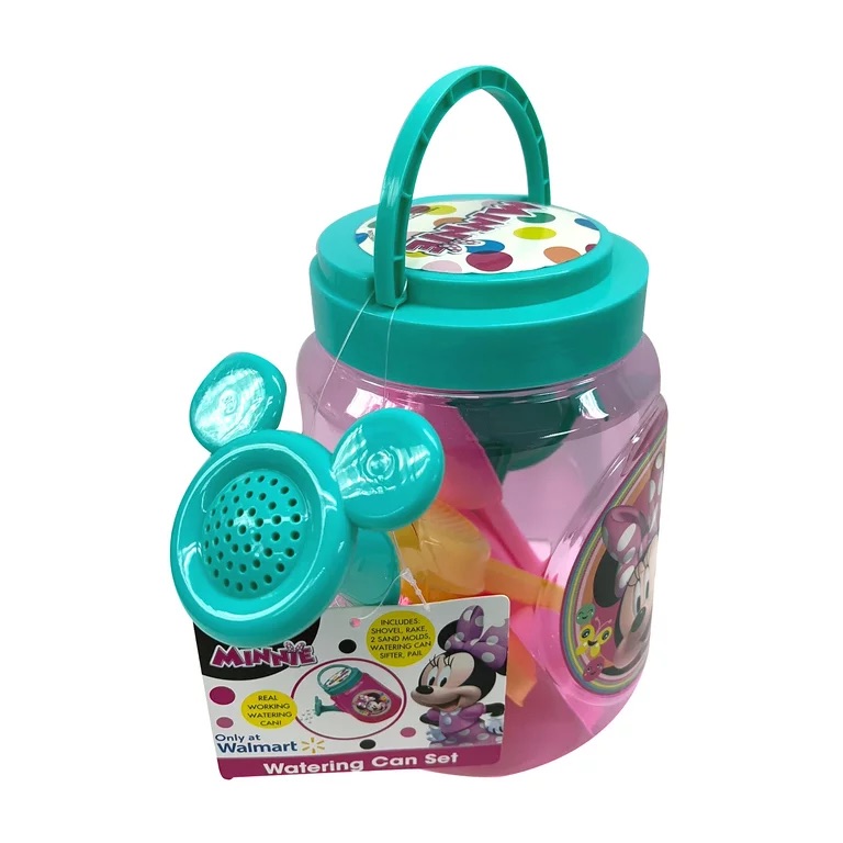 Disney Minnie Mouse Portable Clear Plastic Beach Watering Can, for Ages 3+. 0.94 Lbs. - Walmart.com