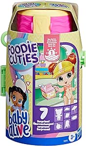 Amazon.com: Baby Alive Foodie Cuties, Bottle, Sun Series 1, Surprise Toys for Girls, Baby Doll Set, 3-Inch, Kids 3 and Up : Toys &amp; Games