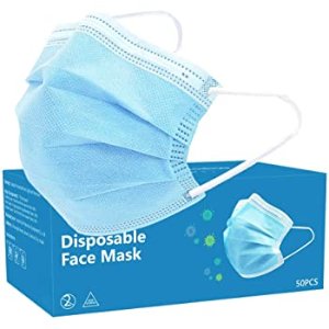 TRENZADO 50PCS Disposable Face Masks