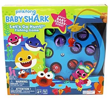 Amazon.com: Pinkfong Baby Shark Let's Go Hunt Musical Fishing Game, for Families and Kids Ages 4 and Up: Cardinal: Toys & Games