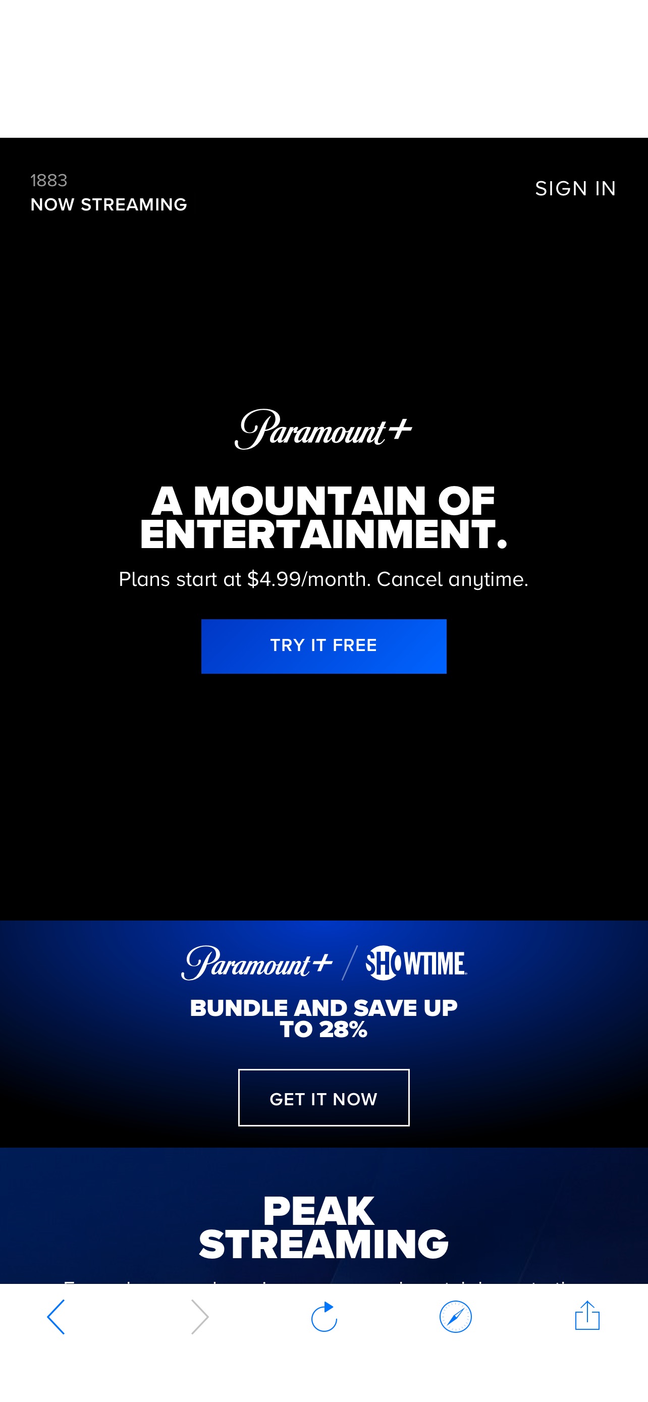 划算到炸！Paramount Plus 在线流媒体-现在$0.59可得180个月播放时间！