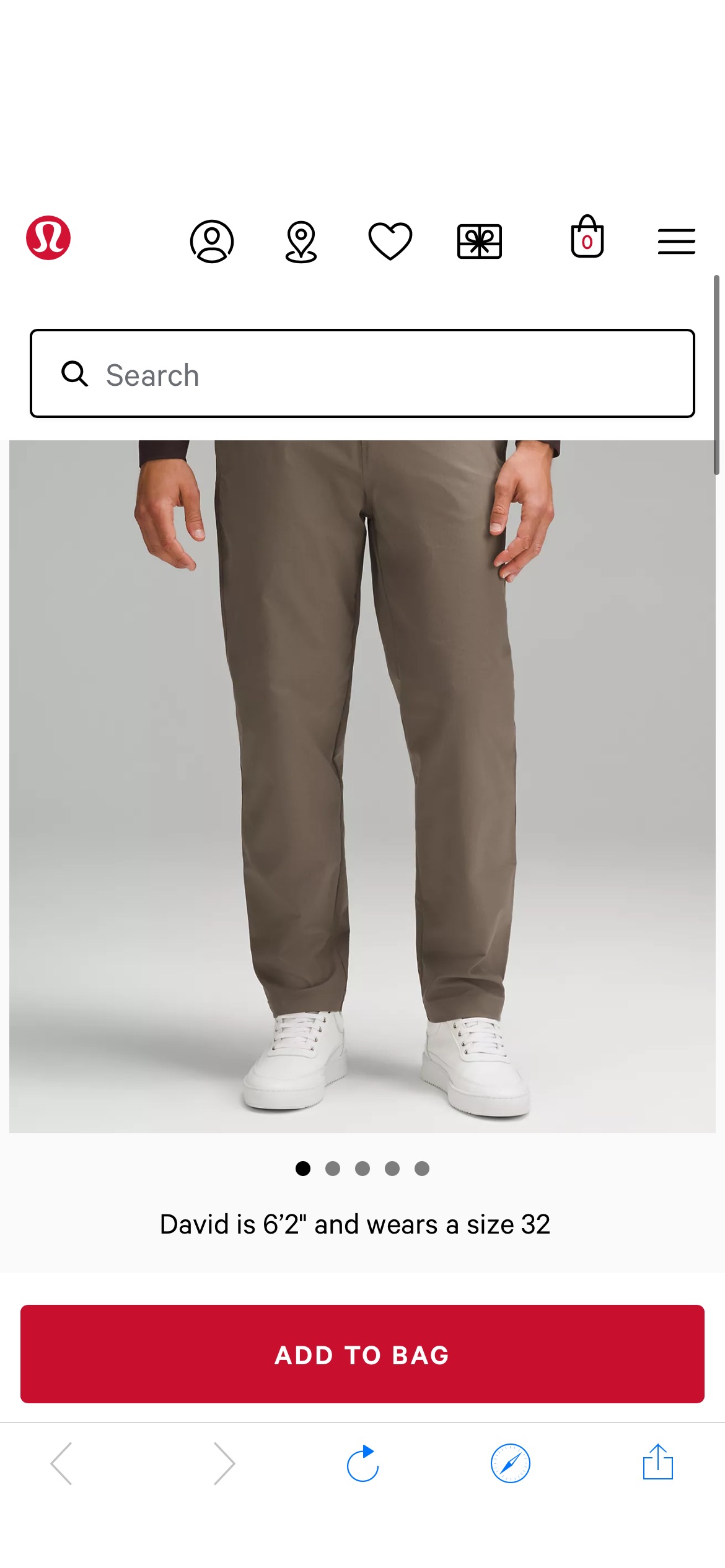 Relaxed-Tapered Smooth Twill Trouser | Men's Trousers | lululemon