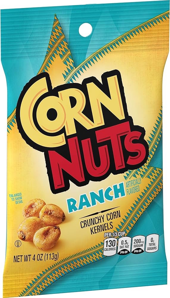 Amazon.com: CORN NUTS Ranch Crunchy Corn Kernels Snack, 4 Ounce (Pack of 12)