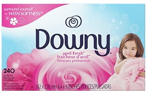 Amazon.com: Downy Fabric Softener Dryer Sheets, April Fresh, 240 count: Health & Personal Care Downy 清新柔顺织物烘干用纸 240张 ，