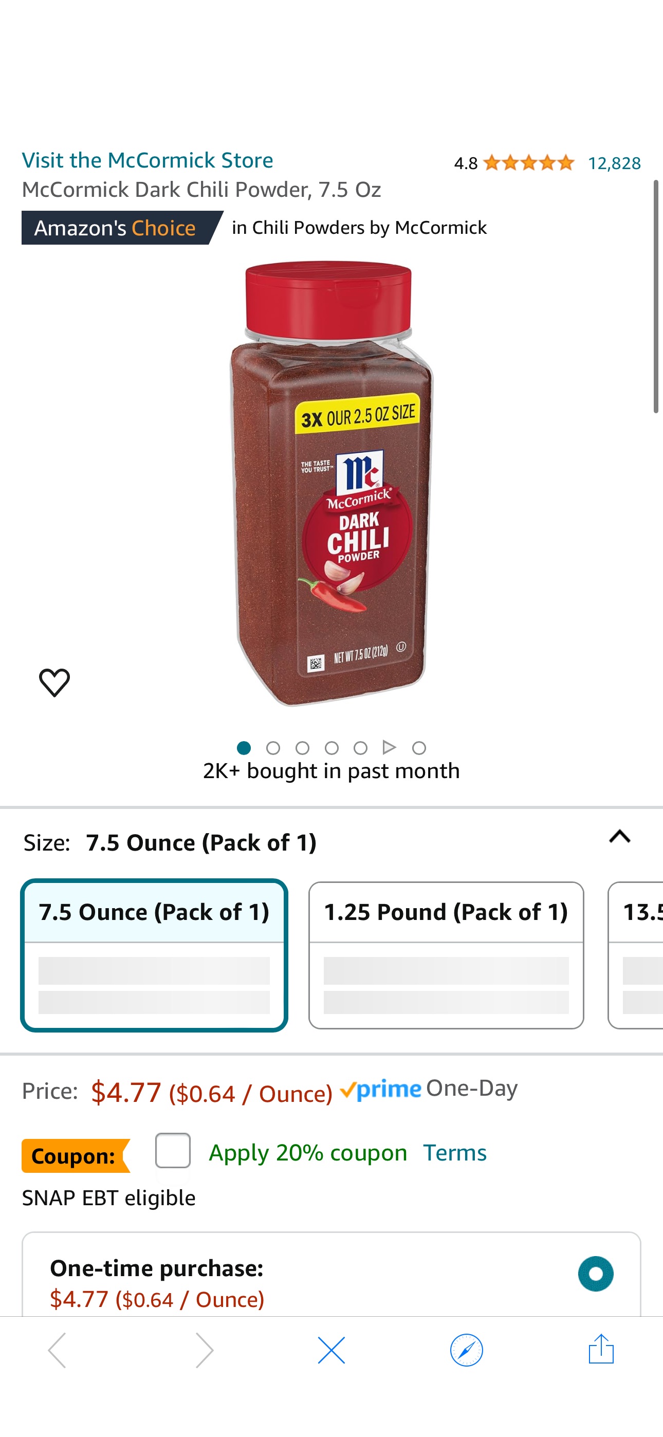 Amazon.com : McCormick Dark Chili Powder, 7.5 Oz : Grocery & Gourmet Food coupon