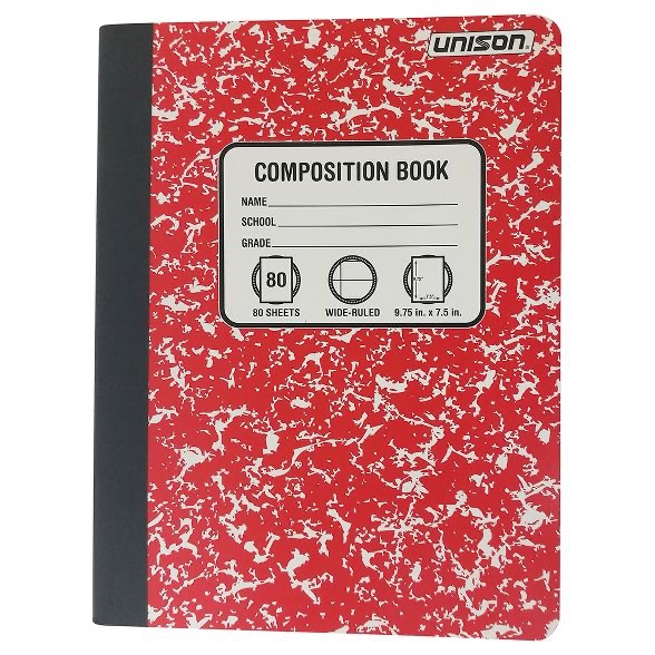 Wide Ruled Composition Notebook (Colors May Vary) - Unison : Target笔记本