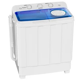 26 磅便携式半自动洗衣机带内置排水泵