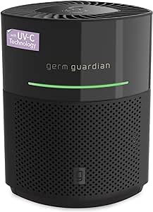 Amazon.com: GermGuardian AirSafe+ Intelligent Air Purifier with 360° HEPA 13 Filter, Captures 99.97% of Pollutants, Wildfire Smoke, Large Rooms, Air Quality Sensor, 