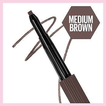 Amazon.com : Maybelline New York Hyper Easy No Slip Pencil Eyeliner Makeup, Medium Brown, 0.001 oz. : Beauty & Personal Care