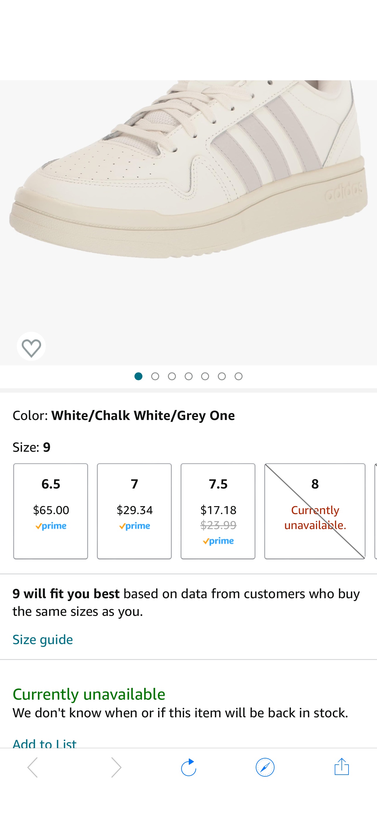 Amazon.com | adidas Men's Postmove Low Sneaker, White/Chalk White/Grey One, 9 | Football