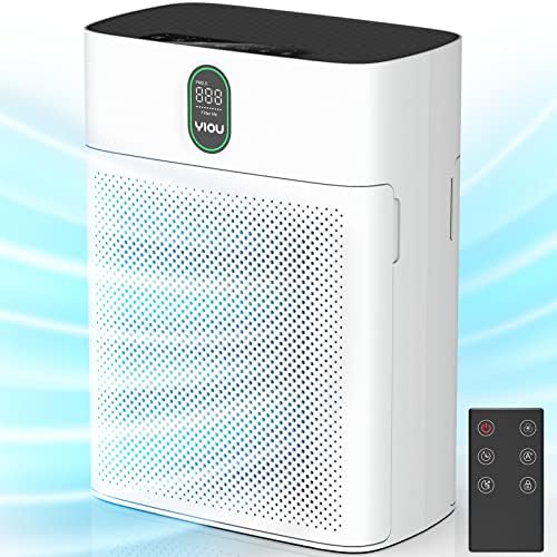 Amazon.com: Air Purifiers for Home Large Room Up to 960 Sq Ft with Air Quality Sensors, YIOU H13 True HEPA Filter Remove 99.97% of Dust, Pet Dander, Smoke with Double-sided Air Inlet 