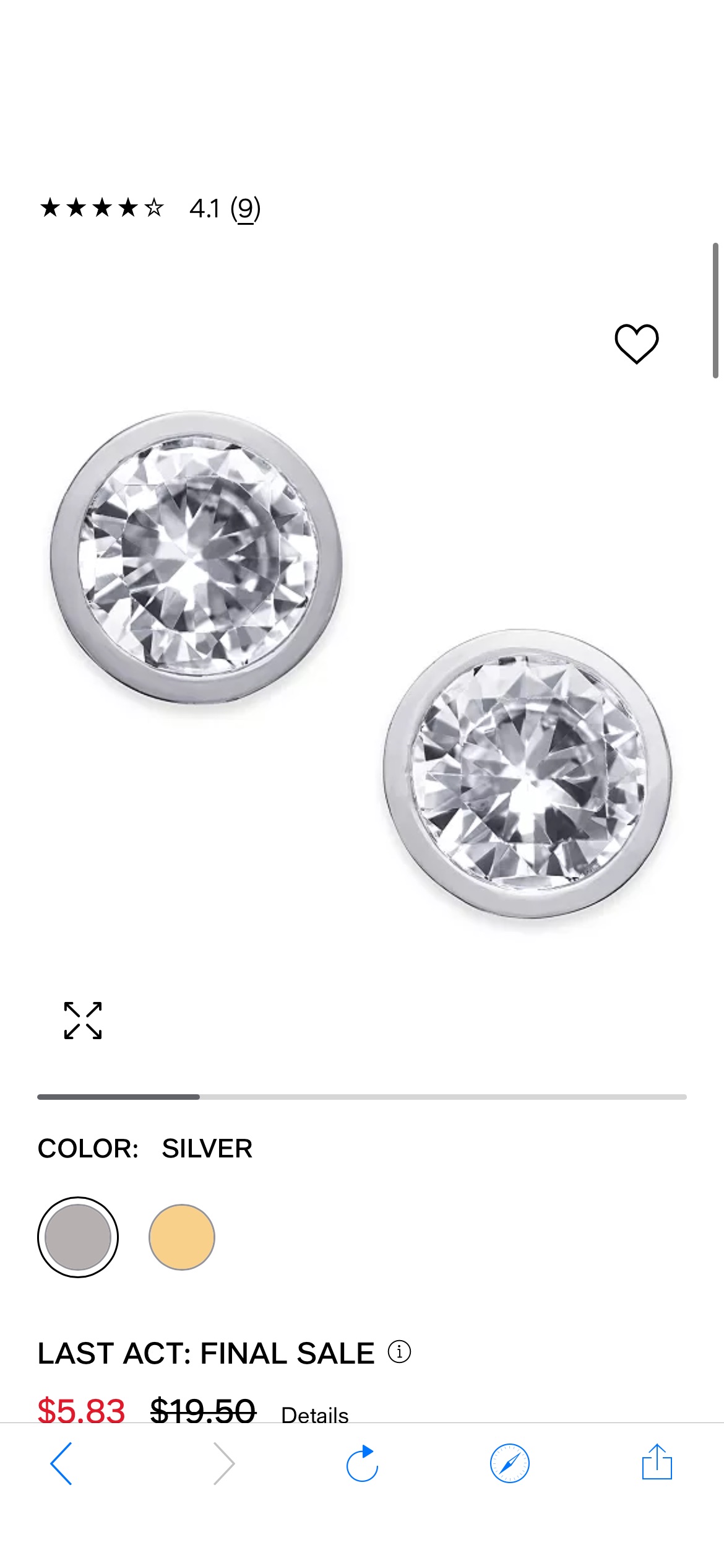 Alfani Cubic Zirconia Stud Earrings, Created for Macy's & Reviews - Earrings - Jewelry & Watches - Macy's