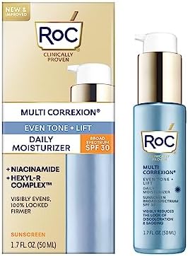 RoC Multi Correxion 5 in 1 Anti-Aging Daily Face Moisturizer with Broad Spectrum SPF 30 & Shea Butter, Skin Care Treatment for Women & Men, 1.7 Ounces (Packaging May Vary) : Beauty & Personal Care