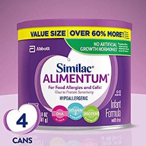 Similac Alimentum 深度水解婴儿奶粉4罐装，防食品过敏和肠绞痛