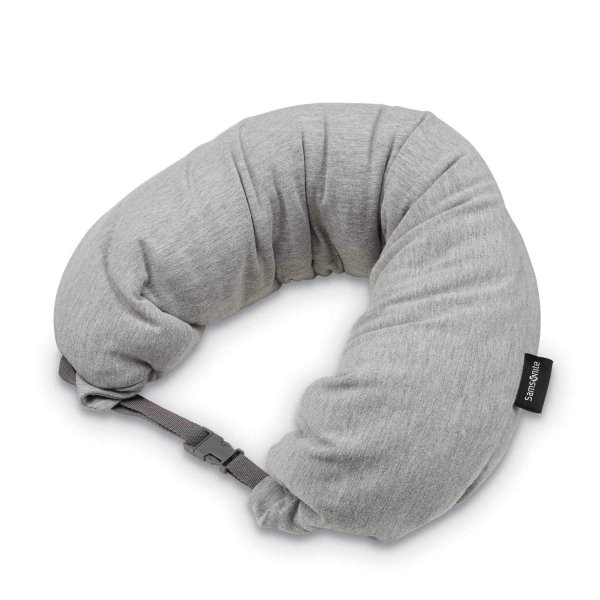 Samsonite Microbead 3-in-1 Neck Pillow, Frost Grey