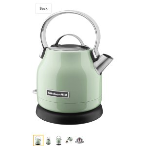 $79 KitchenAid 复古水壶KEK1222PT 1.25-Liter Electric Kettle - Pistachio: Kitchen & Dining