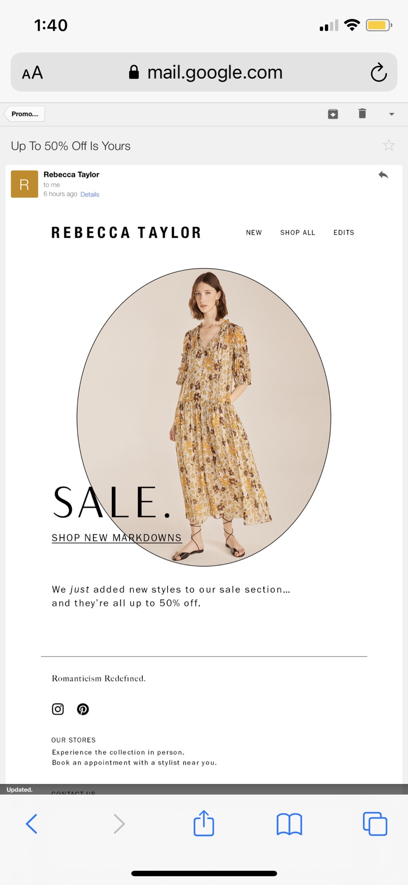 Shop Sale | Rebecca Taylor折扣区上新 低至五折