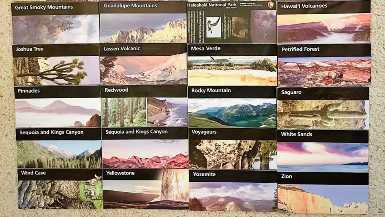 如何收集美国国家公园地图