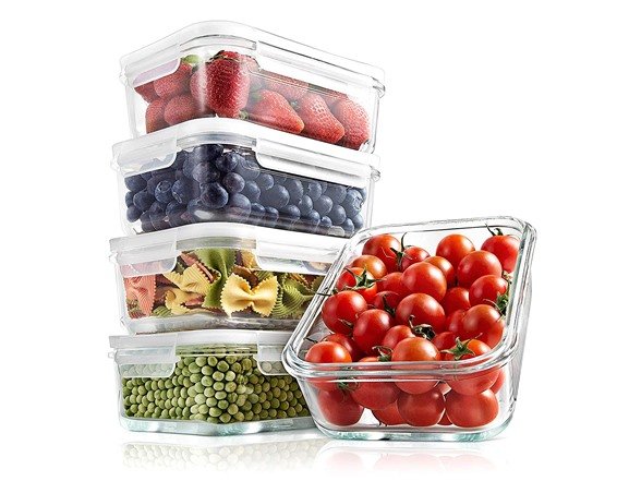 10-Piece Superior Glass Food Storage Containers