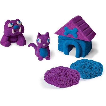 Kinetic Sand Build 1lb Color Pack, Purple and Blue - Walmart.com Kinetic彩沙1lb装 蓝色紫色组合
