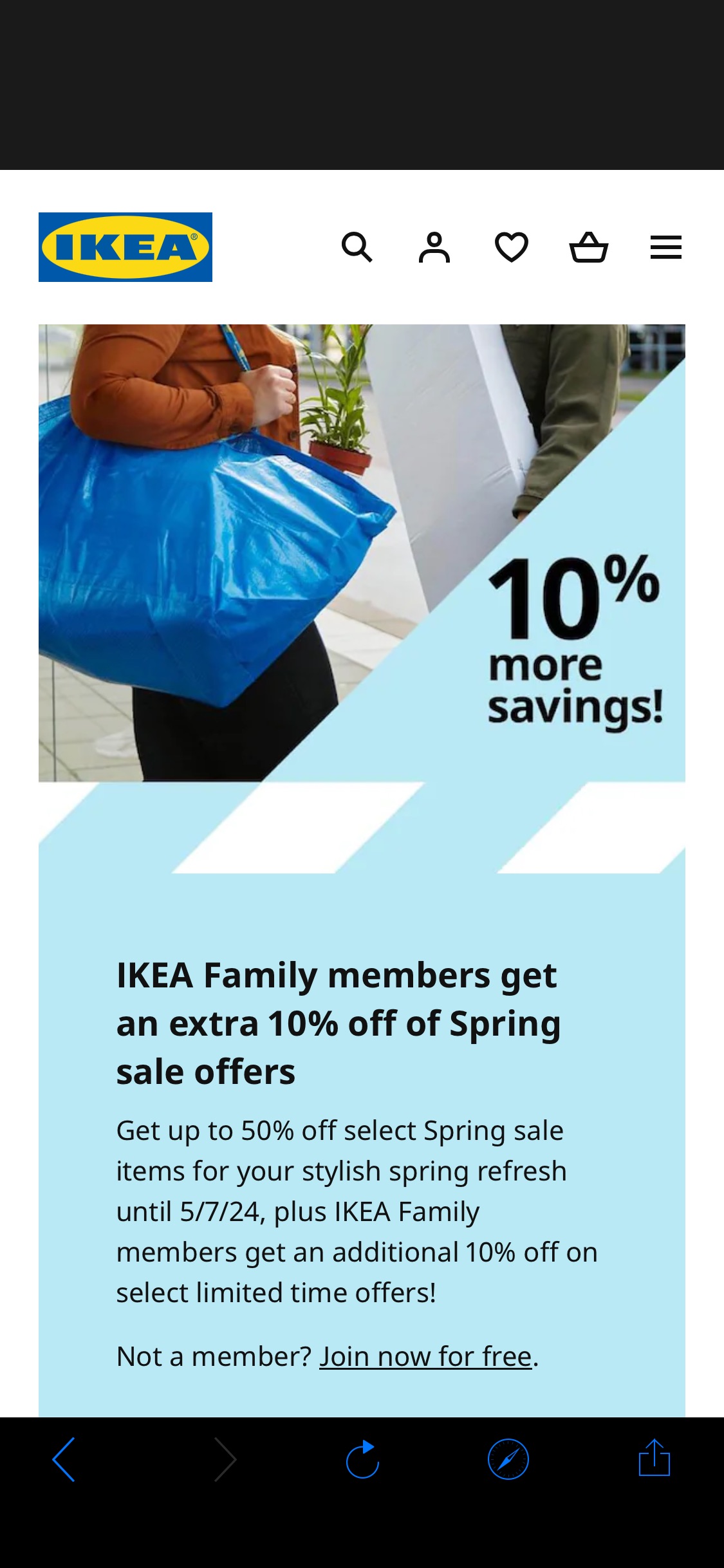IKEA Family (会员店内限定) 促销商品再享9折