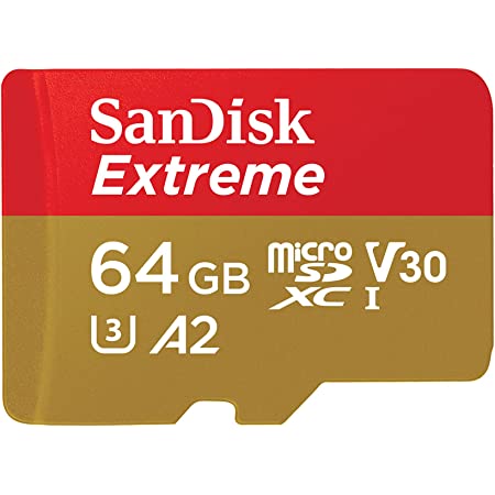 Amazon.com: SanDisk 64GB Extreme microSDXC UHS-I Memory Card with Adapter - C10, U3, V30, 4K, 5K, A2, Micro SD Card - SDSQXAH-064G-GN6MA : Everything Else