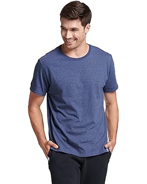 Amazon.com: Russell Athletic mens Performance Cotton Short Sleeve T-Shirt, vintage heather navy, M : Clothing, Shoes &amp; Jewelry