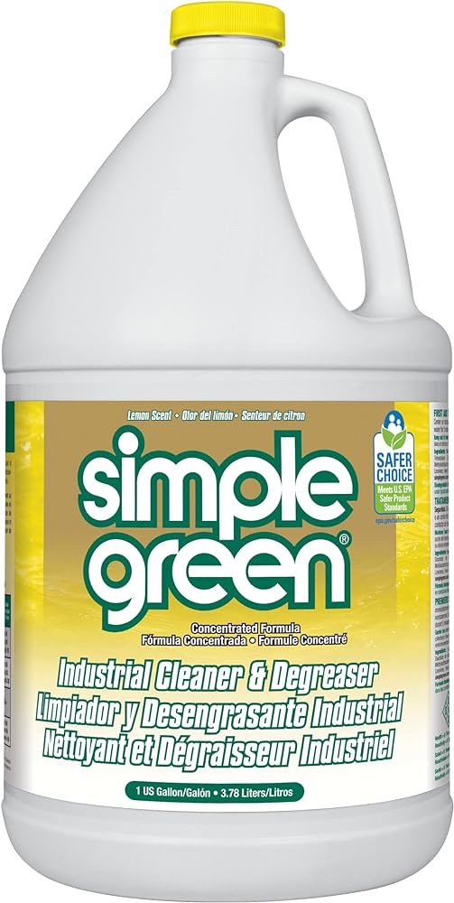 Simple Green 73434010 14010 Industrial Cleaner & Degreaser, Concentrated, Lemon, 1 gal Bottle, 128 Fl Oz (Pack of 1): Multipurpose Cleaners: Amazon.com: Industrial & Scientific