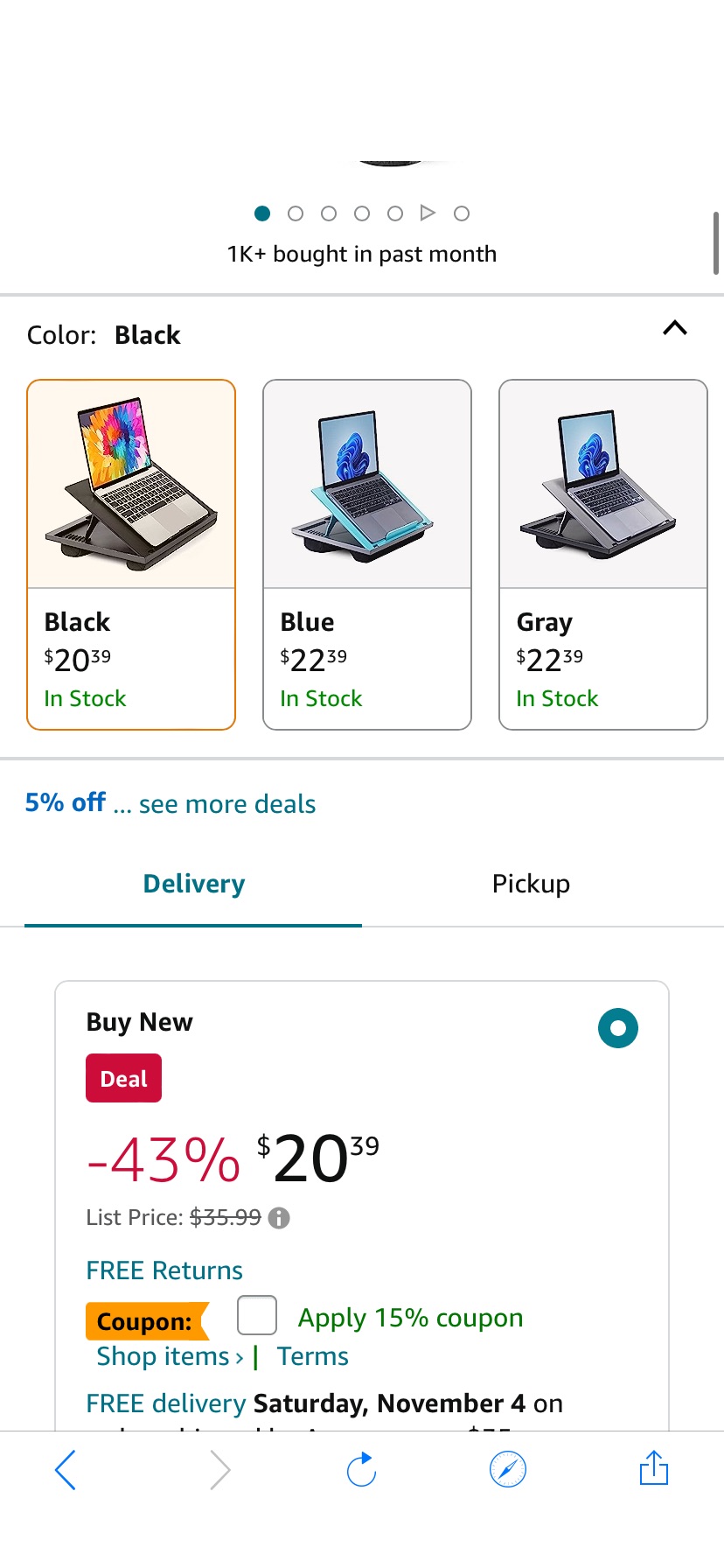 Amazon.com : Adjustable Lap Desk