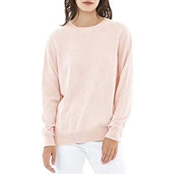 Amazon.com: Amazon Brand - Meraki Women's Cotton V领毛衣 (Pale Pink), EU L (US 10): Clothing