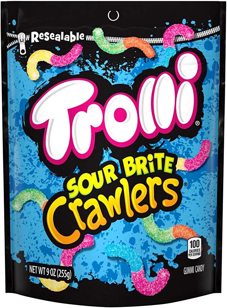 Amazon.com : Trolli Sour Brite Crawlers, Summer Candy, Sour Gummy Worms, 28.8 Ounce Resealable Bag : Everything Else