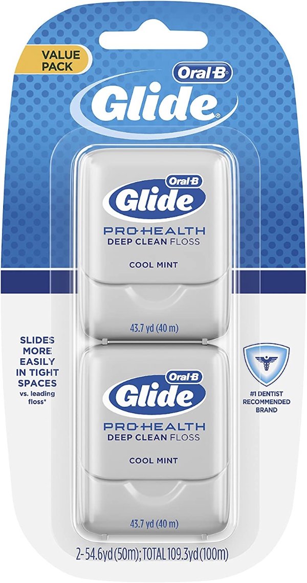 Oral-B Glide Pro-Health Deep Clean Dental Floss, 2 Pack
