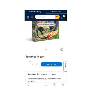 $69.88 Nintendo Switch, Ring Fit Adventure, Black - Walmart.com - Walmart.com健身环
