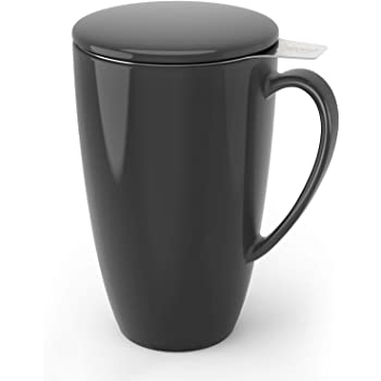 Amazon.com | Sweese 帶過濾茶杯灰色 15 OZ