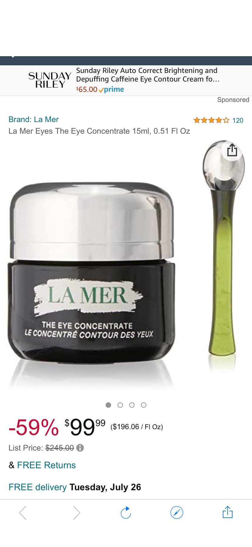 La Mer Eyes The Eye Concentrate 15ml