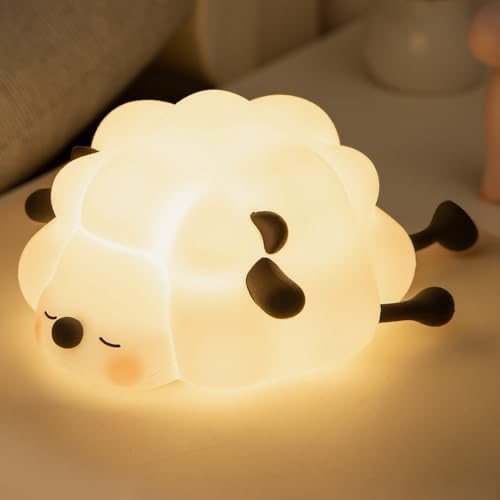 Rechargeable LED Night Light for Kids, 3-Level Dimmable Nursery Nightlight