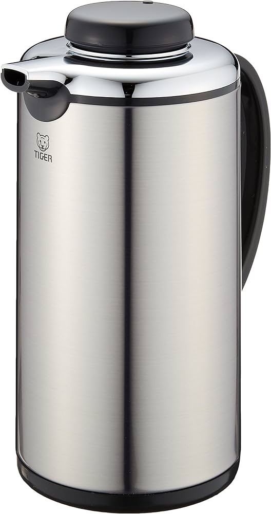 Amazon.com: Tiger Thermos Flask PRJ-010P Thermal Insulated Tabletop Glass Thermos Table Pot 0.3 gal (0.99 L) Commercial Use, Silver : Home & Kitchen