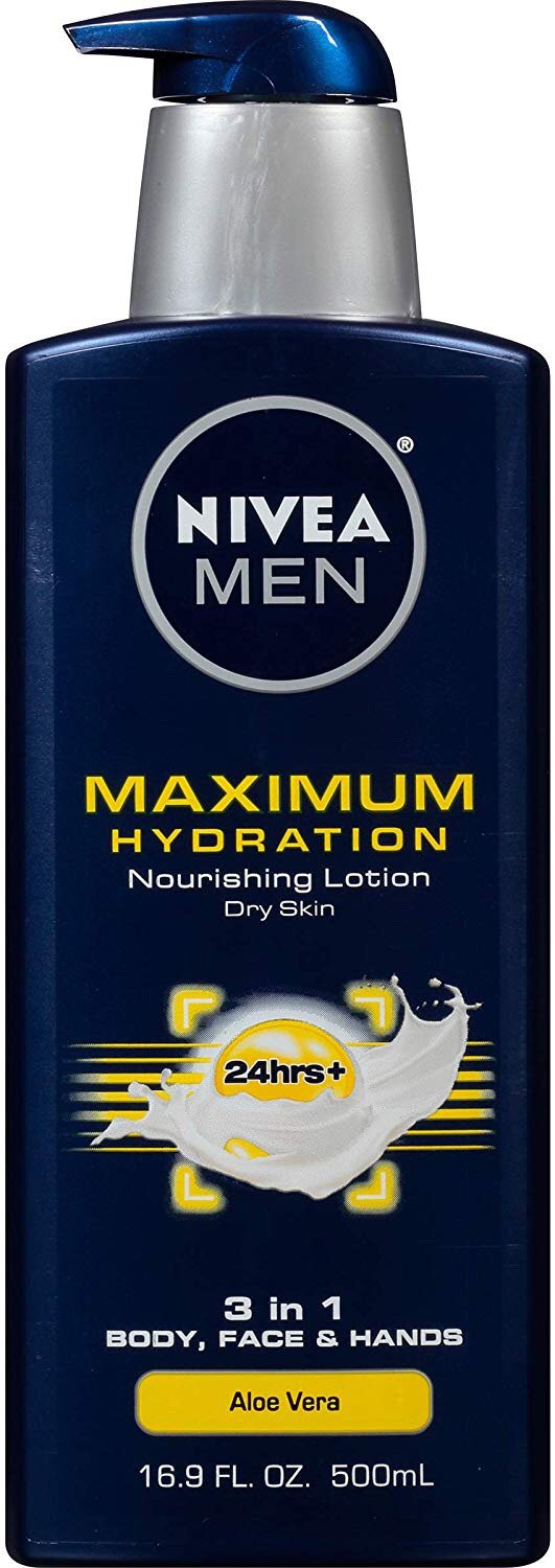 NIVEA Men Maximum Hydration 3 in 1 Nourishing Lotion 16.9 fl oz @ Amazon