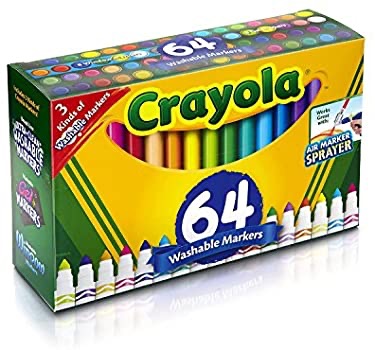 Crayola可水洗马克笔64支
