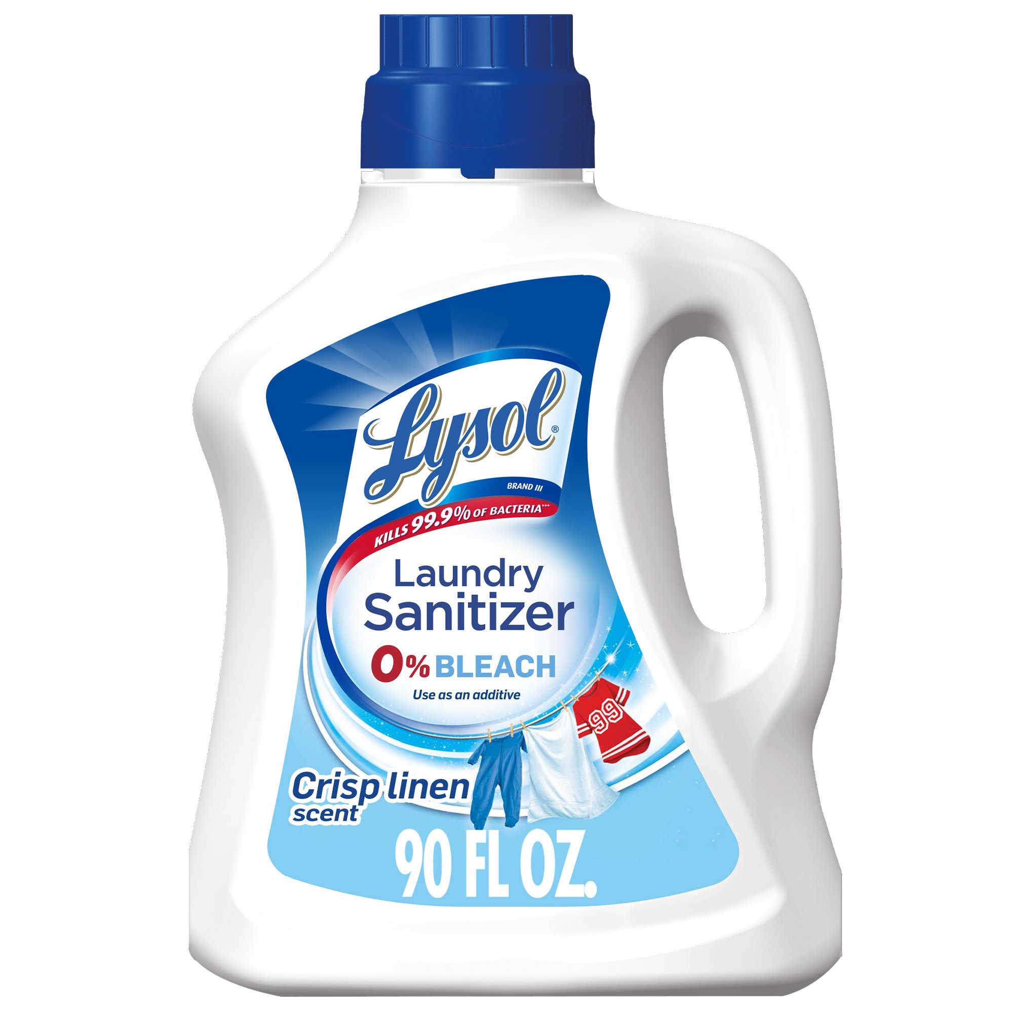 Lysol Laundry Sanitizer, Crisp Linen, 90 oz, Eliminates Odors and Kills Bacteria - Walmart.com - Walmart.co衣物消毒液m