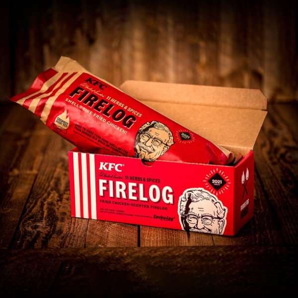 2021 KFC 11 Herbs and Spices Firelog by Enviro-Log and Cabin Getaway