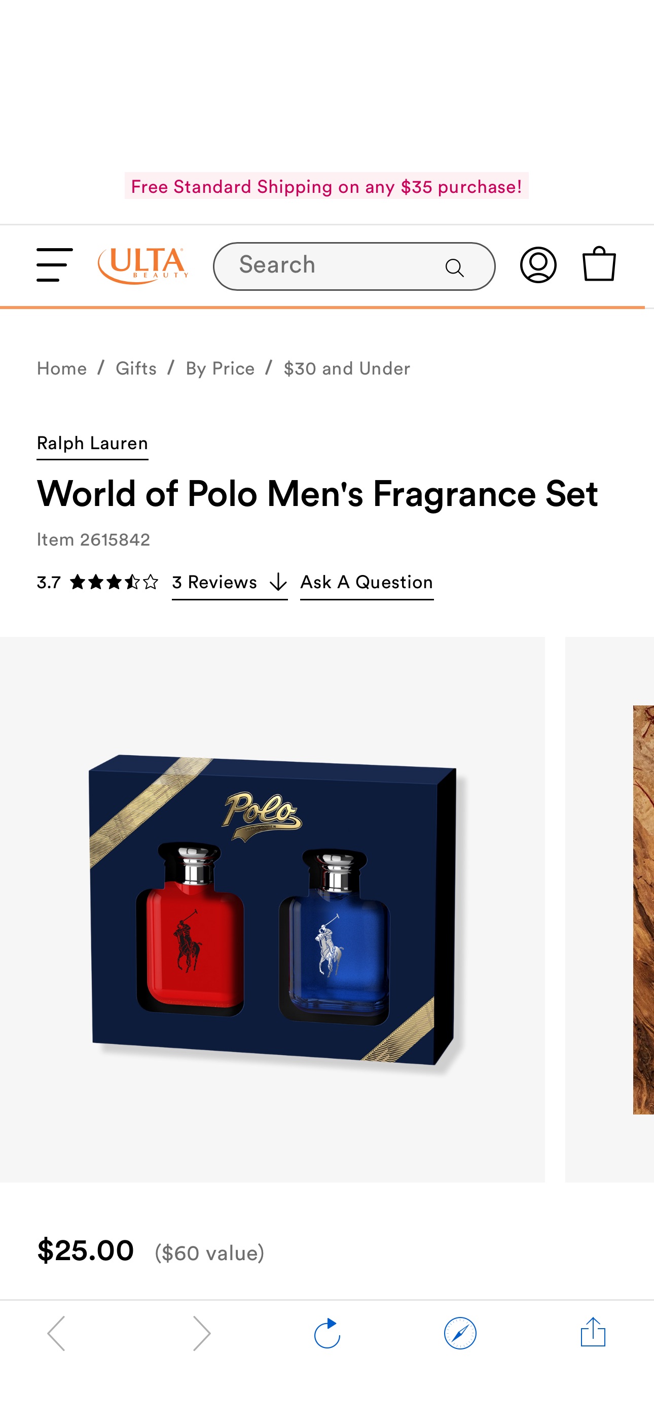 World of Polo Men's Fragrance Set - Ralph Lauren | Ulta Beauty