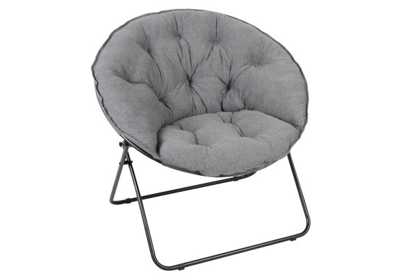 Mainstays Oversized Saucer Chair, Jersey Gray