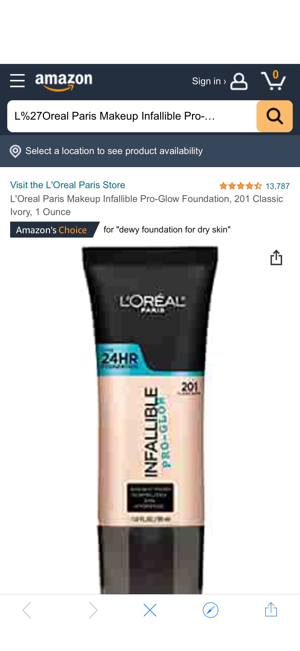 Amazon.com : L'Oreal Paris Makeup Infallible Pro-Glow Foundation, 201 Classic Ivory, 1 Ounce : Beauty & Personal Care