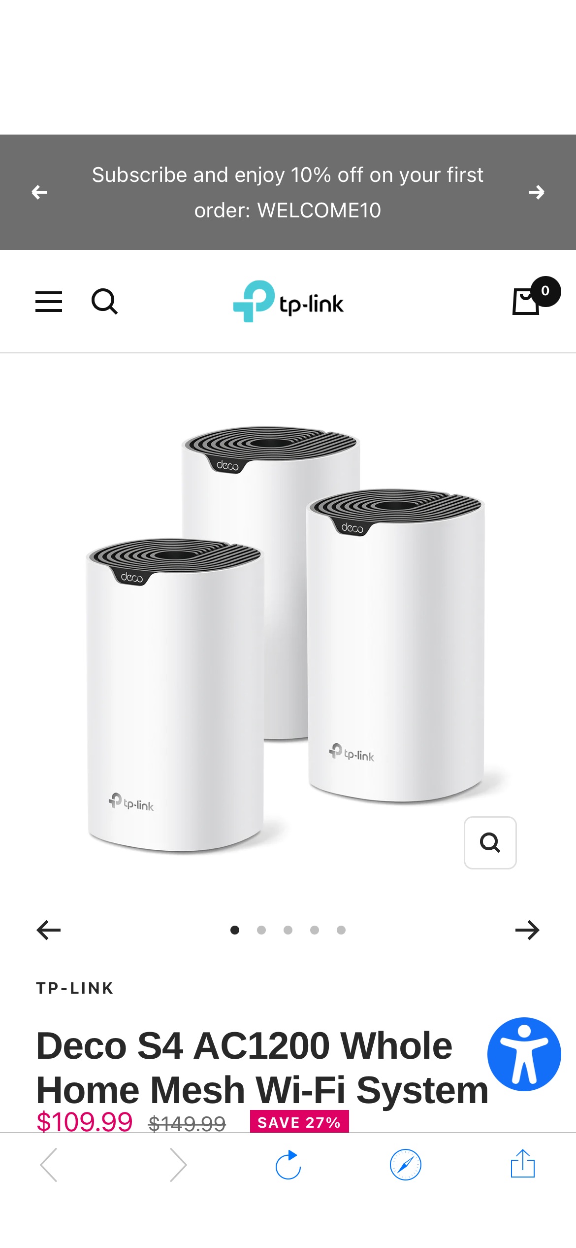 TP-link路由器Deco S4 AC1200 Whole Home Mesh Wi-Fi System